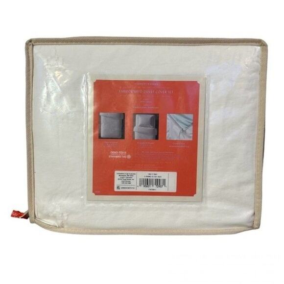 Opalhouse Garment Washed Embroidered Duvet Cover Set- Size Twin/Twin XL - Picture 2 of 9